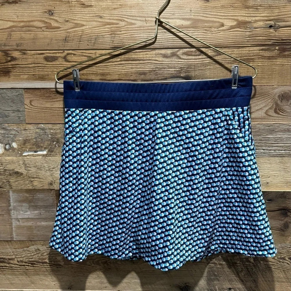 Callaway Opti Dri Skort Blue geometric tennis golf running print flare sporty M - Picture 1 of 5
